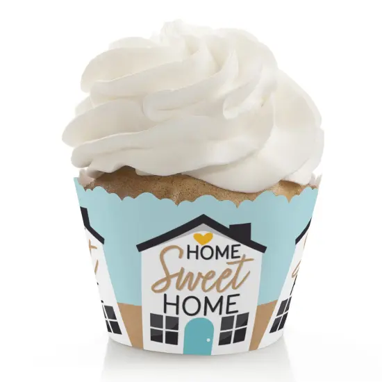 Big Dot of Happiness Welcome Home Housewarming - New Sweet Home Decorations - Party Cupcake Wrappers - Set of 12 {1}