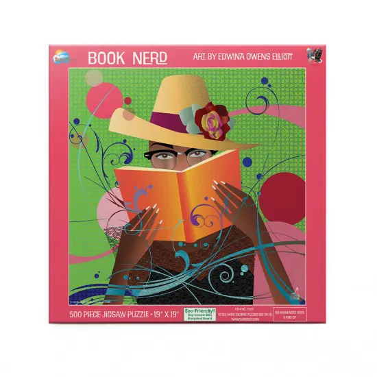 Sunsout Book Nerd 500 pc Jigsaw Puzzle 71329 {4}