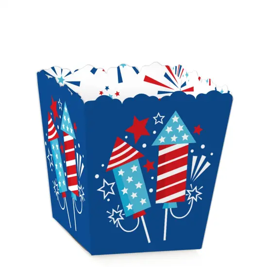 Big Dot of Happiness Firecracker 4th of July - Party Mini Favor Boxes -Party Treat Candy Boxes - Set of 12 {1}