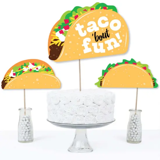 Big Dot of Happiness Taco 'Bout Fun - Fiesta Centerpiece Sticks - Table Toppers - Set of 15 {4}