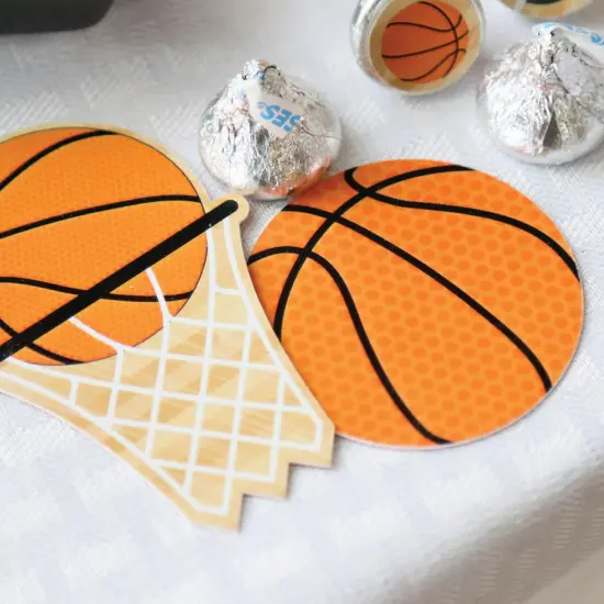 Big Dot of Happiness Nothin' but Net - Basketball DIY Shaped Party Cut-Outs - 24 Count {6}