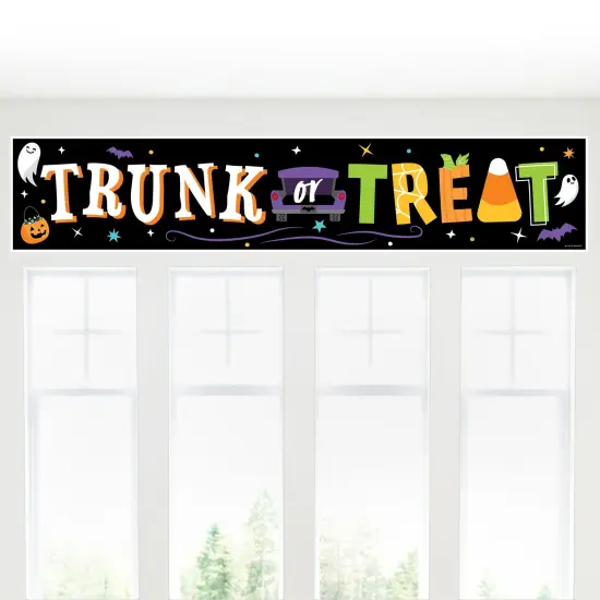 Big Dot of Happiness Trunk or Treat - Halloween Car Parade Party Decorations Party Banner {4}