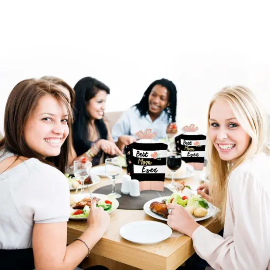 Big Dot of Happiness Best Mom Ever - Table Decorations - Mother's Day Party Fold and Flare Centerpieces - 10 Count {7}