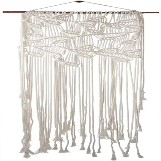 Solid Oak Macrame Wall Hanging Kit-Leaves & Branches {3}