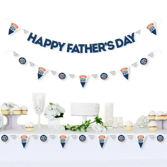 Big Dot of Happiness Happy Father's Day - We Love Dad Party Letter Banner Decoration - 36 Banner Cutouts and Happy Father's Day Banner Letters {3}