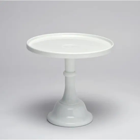 Mosser Glass Cake Dessert Serving or Display Stand 10 Inch White {3}