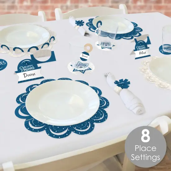 Big Dot of Happiness Happy Passover - Pesach Jewish Holiday Party Paper Charger and Table Decorations - Chargerific Kit - Place Setting for 8 {3}