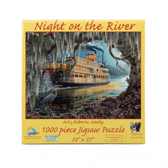 Sunsout Night on the River 1000 pc Jigsaw Puzzle 51004 {4}
