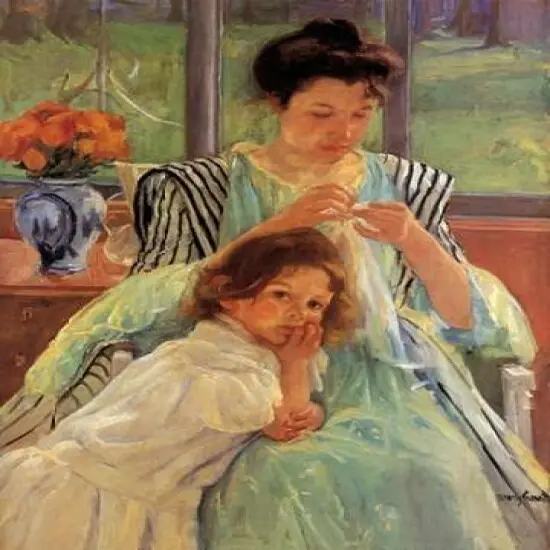 Young Mother Sewing 1900 Poster Print byMary Cassatt - Item # VARPDX372763 {1}