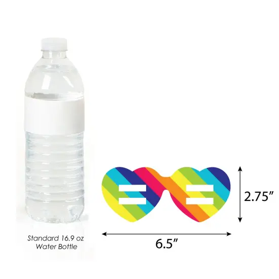 Big Dot of Happiness Love is Love - Pride Glasses - Paper Card Stock Rainbow Party Photo Booth Props Kit - 10 Count {6}