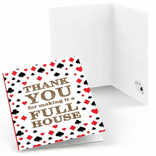 Big Dot of Happiness Las Vegas - Casino Party Thank You Cards (8 count) {1}