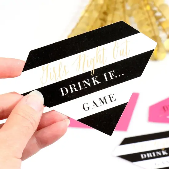 Big Dot of Happiness Drink If Game - Girls Night Out - Party Game Cards - 24 Count {7}