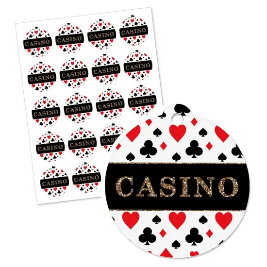 Big Dot of Happiness Las Vegas - Casino Party Favor Gift Tags (Set of 20) {3}