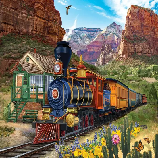Sunsout Dry Gulch 1000 pc Large Pieces Jigsaw Puzzle 31532 {1}