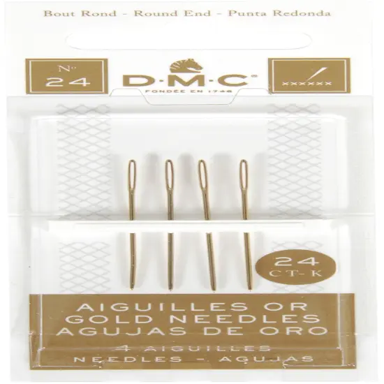 DMC Gold Tapestry Hand Needles-Size 24 4/Pkg {1}