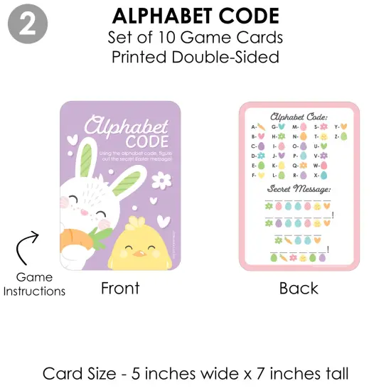 Big Dot of Happiness Spring Easter Bunny - 4 Happy Easter Party Games - 10 Cards Each - Gamerific Bundle {7}