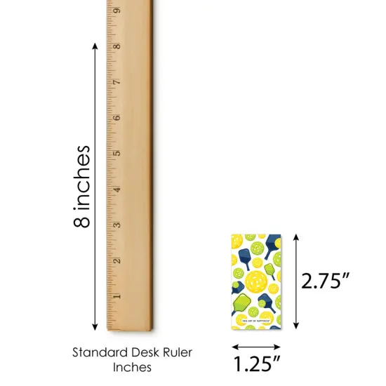 Big Dot of Happiness Let&rsquo;s Rally - Pickleball - Mini Candy Bar Wrapper Stickers - Birthday or Retirement Party Small Favors - 40 Count {6}