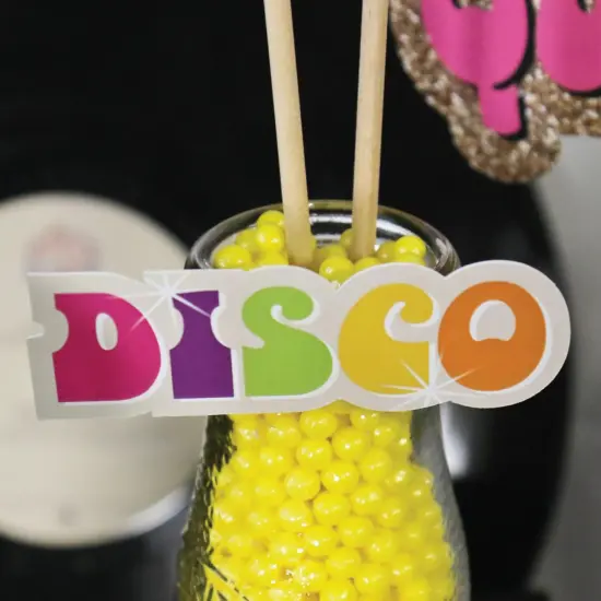 Big Dot of Happiness 70's Disco - DIY Shaped 1970's Disco Fever Party Cut-Outs - 24 Count {4}