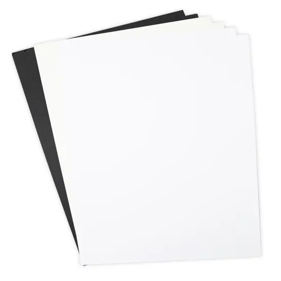 Sizzix Surfacez Smooth Cardstock 270gms 8.25"X11.75" 60/Pkg-Black, Ivory & White {1}