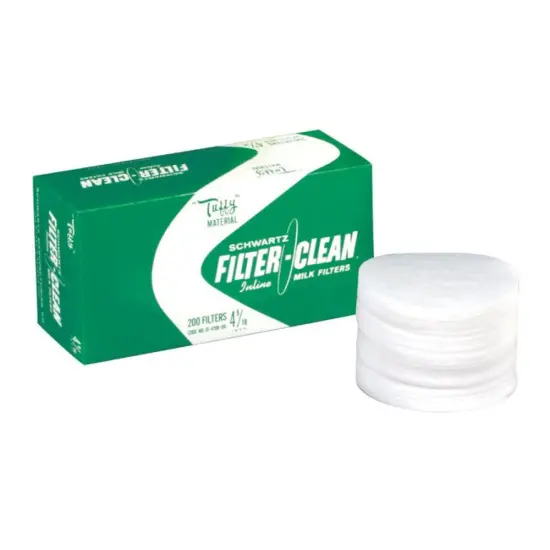 Small Milk Strainer Filter Disks Quick Flow USA Made 4 9/16" Pack of 200 {3}