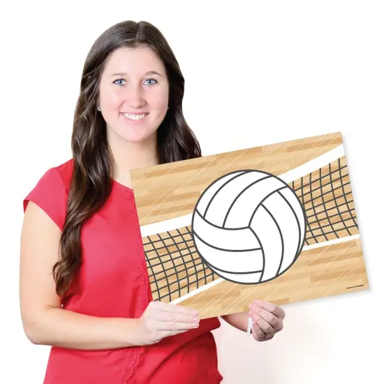 Big Dot of Happiness Bump, Set, Spike - Volleyball - Party Table Decorations - Baby Shower or Birthday Party Placemats - Set of 16 {7}