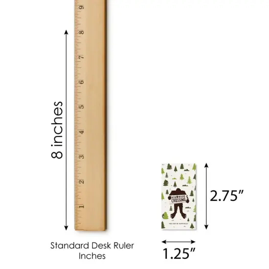 Big Dot of Happiness Sasquatch Crossing - Mini Candy Bar Wrapper Stickers - Bigfoot Party or Birthday Party Small Favors - 40 Count {6}