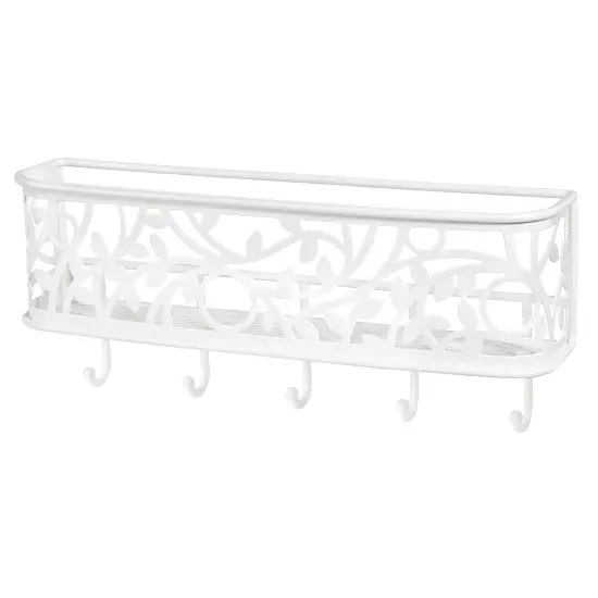 mDesign Metal Wall Mount Entryway Storage, Mail Sorter Basket {4}