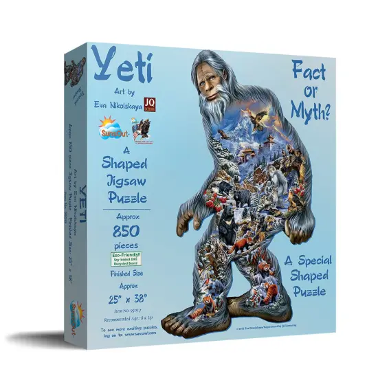 Sunsout Yeti 850 pc Special Shape Jigsaw Puzzle 95017 {3}