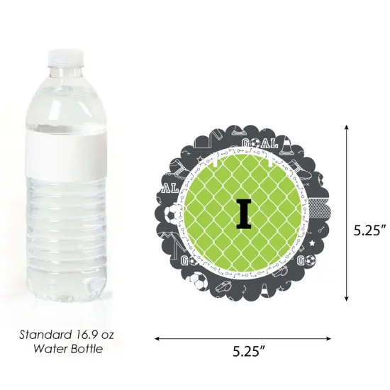 Big Dot of Happiness Goaaal - Soccer 1st Birthday Highchair Decor - I Am One - First Birthday High Chair Banner {3}