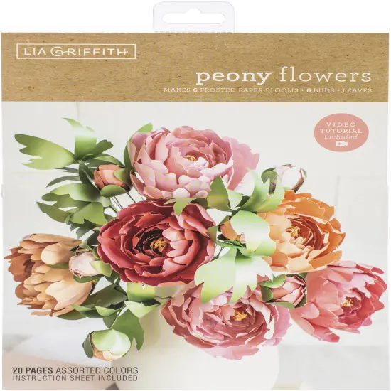 Lia Griffith Paper Stack 8.5"X11" 24/Pkg-Peony {1}