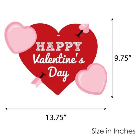Big Dot of Happiness Conversation Hearts - Hanging Porch Valentine's Day Party Outdoor Decorations - Front Door Decor - 1 Piece Sign {7}