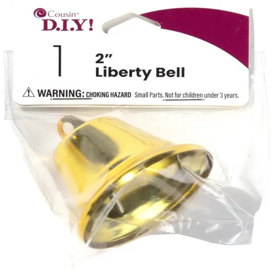 CousinDIY Liberty Bell 2" 1/Pkg-Gold {1}