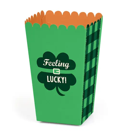 Big Dot of Happiness St. Patrick's Day - Saint Paddy's Day Party Favor Popcorn Treat Boxes - Set of 12 {1}