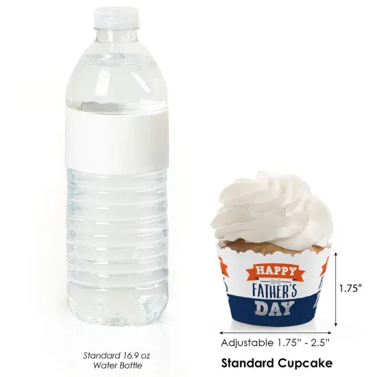 Big Dot of Happiness Happy Father's Day - We Love Dad Party Decorations - Party Cupcake Wrappers - Set of 12 {4}