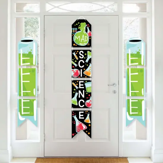 Big Dot of Happiness Scientist Lab - Hanging Vertical Paper Door Banners - Baby Shower Birthday Party Wall Decor Kit - Indoor Door Decor {1}