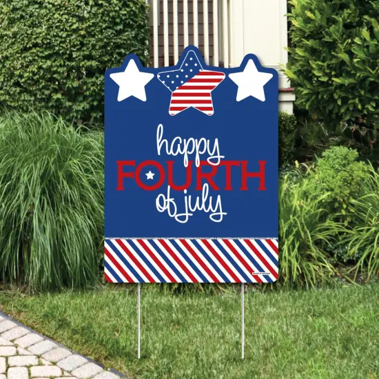 Big Dot of Happiness 4th of July - Independence Day Party Decorations - Happy Fourth of July Yard Sign {1}