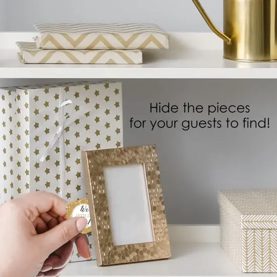 Big Dot of Happiness We Still Do - 50th Wedding Anniversary - Anniversary Party Scavenger Hunt - 1 Stand and 48 Game Pieces - Hide and Find Game {4}