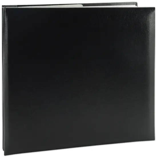 Pioneer Leatherette Post Bound Album 8"X8"-Black {1}