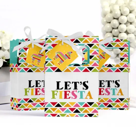 Big Dot of Happiness Let's Fiesta - Fiesta Party Favor Boxes - Set of 12 {4}