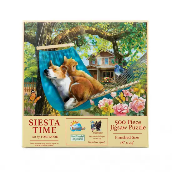 Sunsout Siesta Time 500 pc Jigsaw Puzzle 23026 {4}