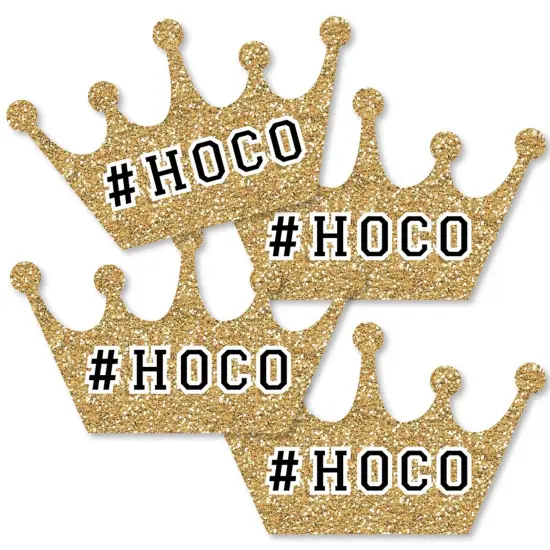 Big Dot of Happiness Hoco Dance - Crown Decorations DIY Homecoming Essentials - Set of 20 {3}