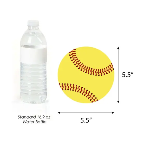 Big Dot of Happiness Grand Slam - Fastpitch Softball - Decorations DIY Baby Shower or Birthday Party Essentials - Set of 20 {6}