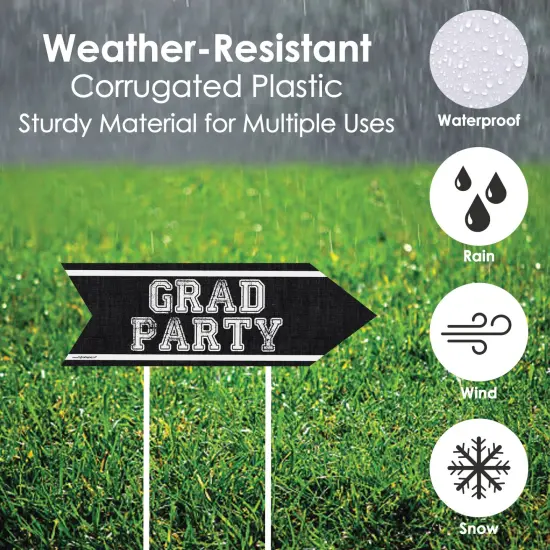 Big Dot of Happiness All Star Grad - Graduation Party Sign Arrow - Double Sided Directional Yard Signs - Set of 2 {4}
