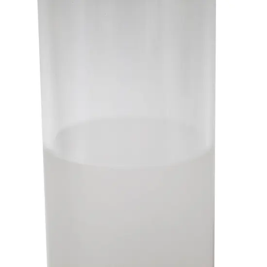 Frosted Glass Lamp Chimney, Replacement Hurricane Globe Measures 2 7/8 Inch Diameter Base x 12 Inches High for Oil or Kerosene Lanterns {4}