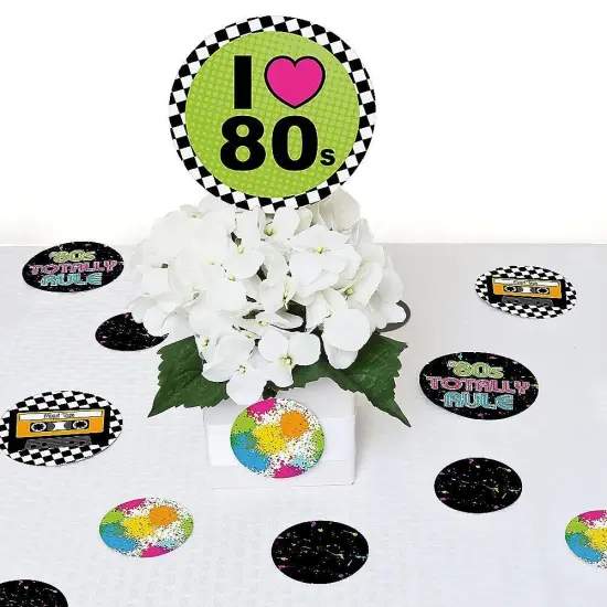 Big Dot of Happiness 80's Retro - Totally 1980s Party Giant Circle Confetti - Party Decorations - Large Confetti 27 Count {7}