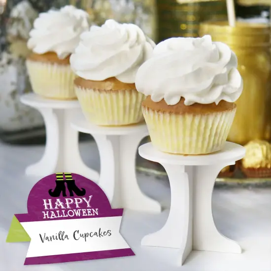 Big Dot of Happiness Happy Halloween - Witch Party Tent Buffet Card - Table Setting Name Place Cards - Set of 24 {6}