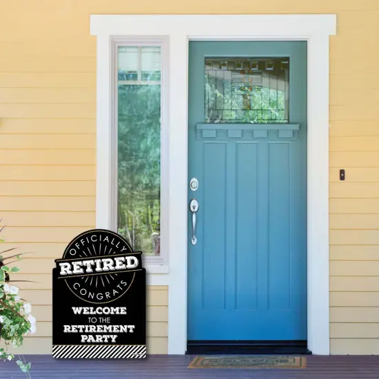 Big Dot of Happiness Happy Retirement - Party Decorations - Retirement Party Welcome Yard Sign {6}