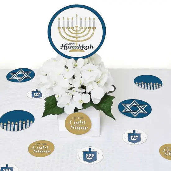 Big Dot of Happiness Happy Hanukkah - Chanukah Party Giant Circle Confetti - Party Decorations - Large Confetti 27 Count {7}