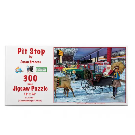 Sunsout Pit Stop 300 pc Christmas Jigsaw Puzzle 44611 {4}