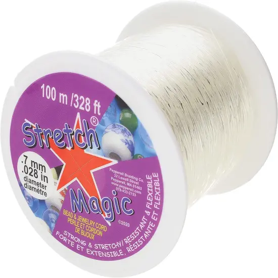 Stretch Magic Bead & Jewelry Cord .7mmX100m-Clear {2}